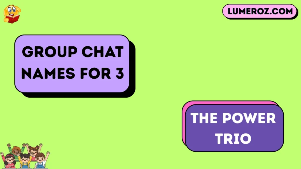 Group chat names for 3