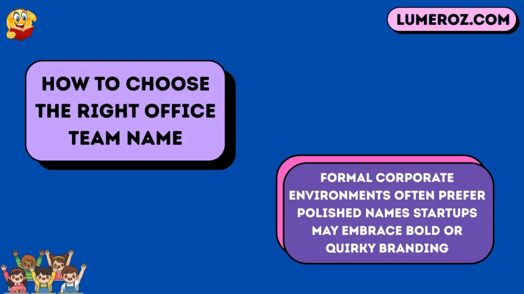 How to Choose the Right Office Team Name