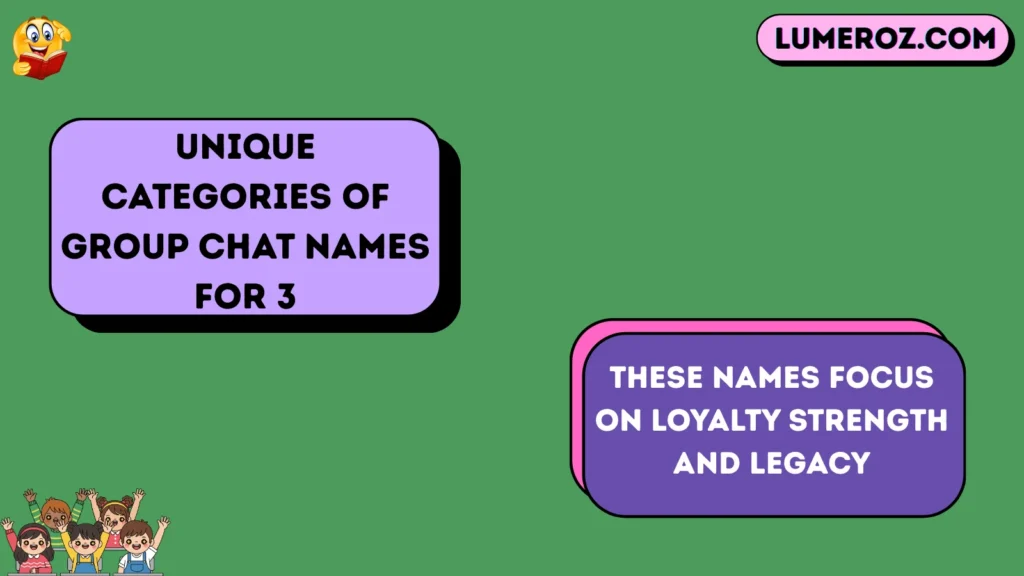 Unique Categories of Group Chat Names for 3