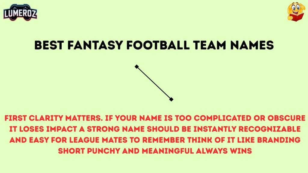 Best Fantasy Football Team Names