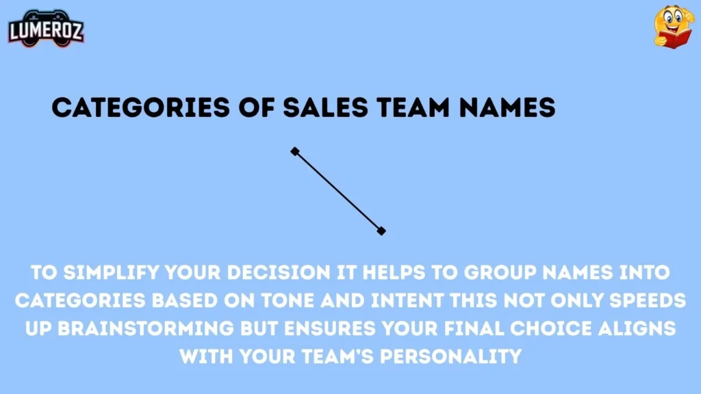 Categories of Sales Team Names