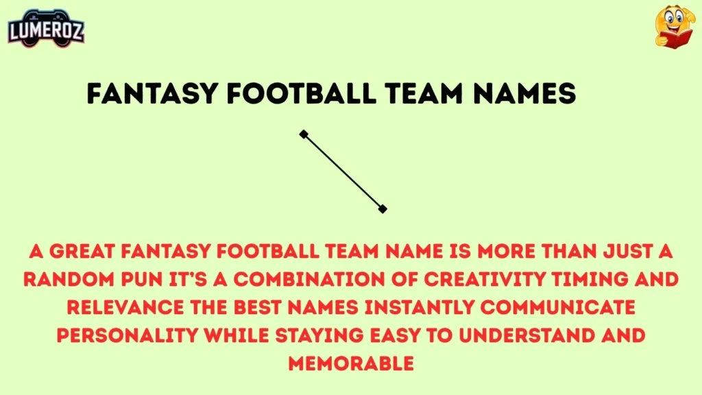 fantasy football team name
