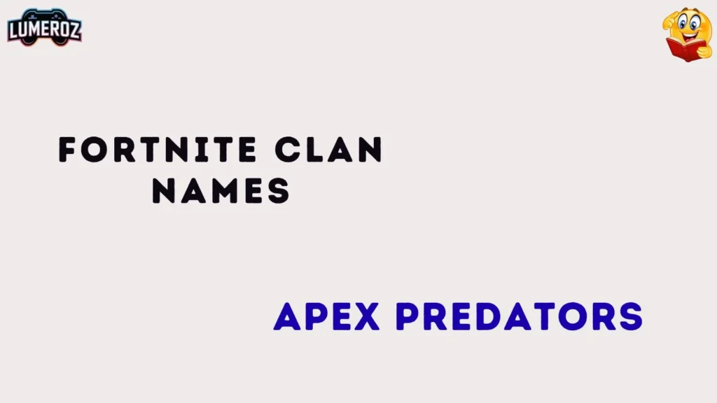 Fortnite clan name