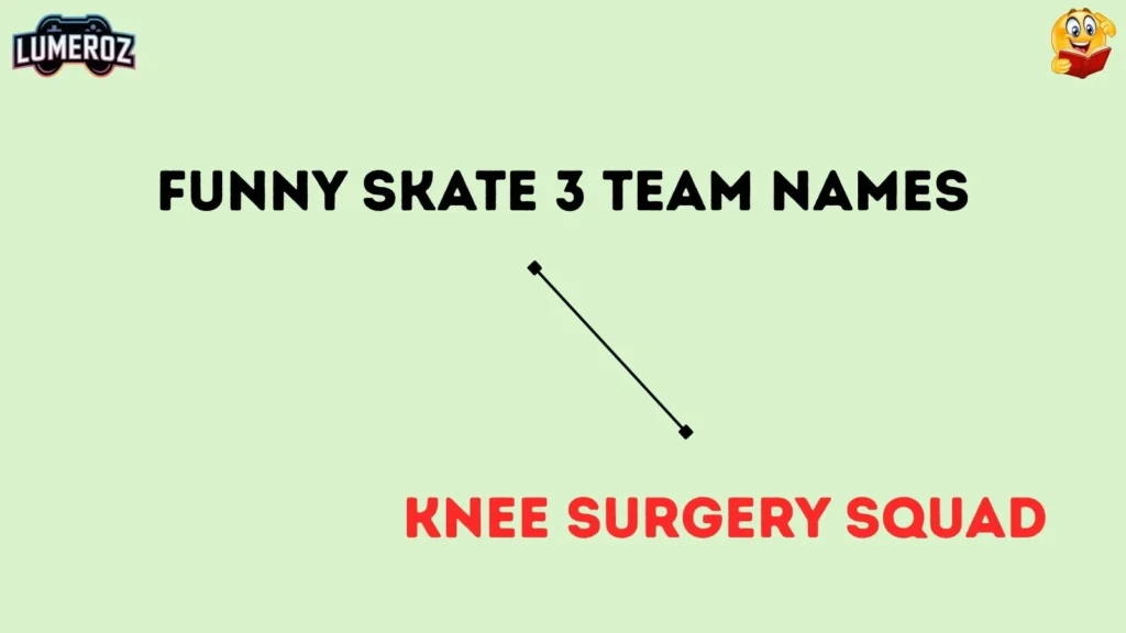 Funny Skate 3 Team Names