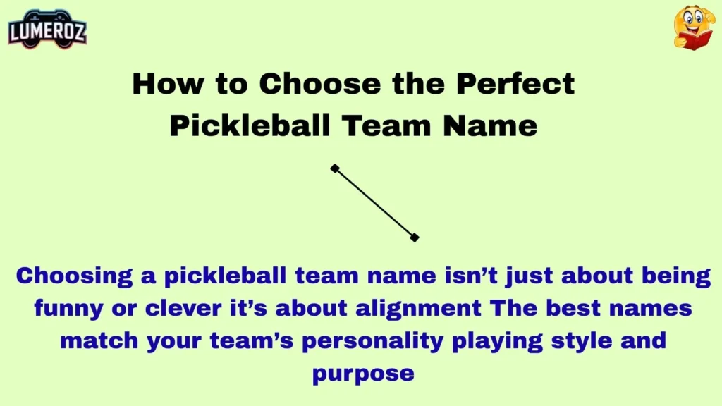 How to Choose the Perfect Pickleball Team Name