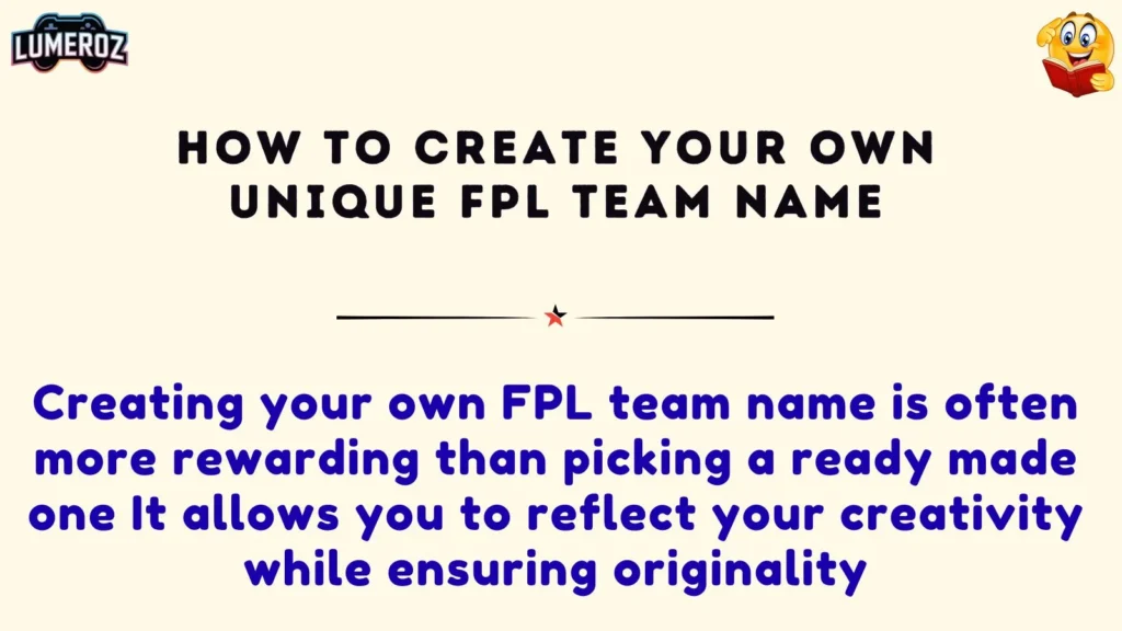 How to Create Your Own Unique FPL Team Name