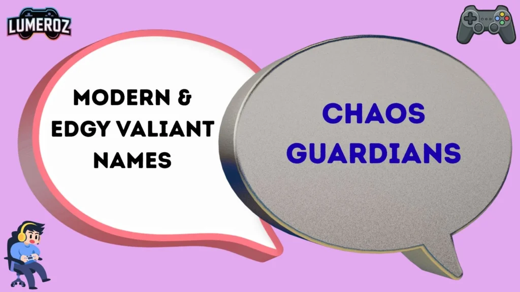 Modern & Edgy Valiant Names