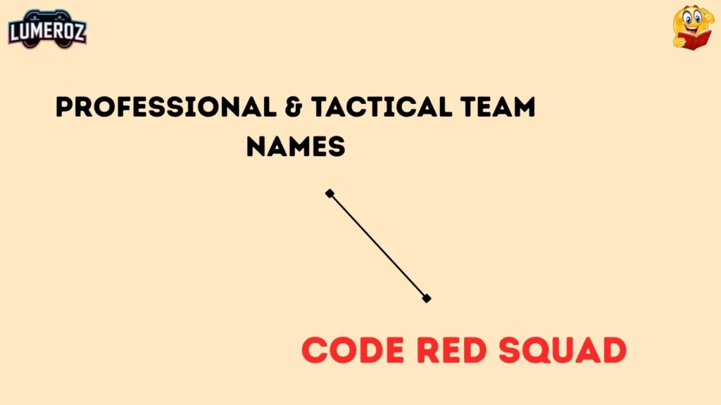 Professional & Tactical Team Names