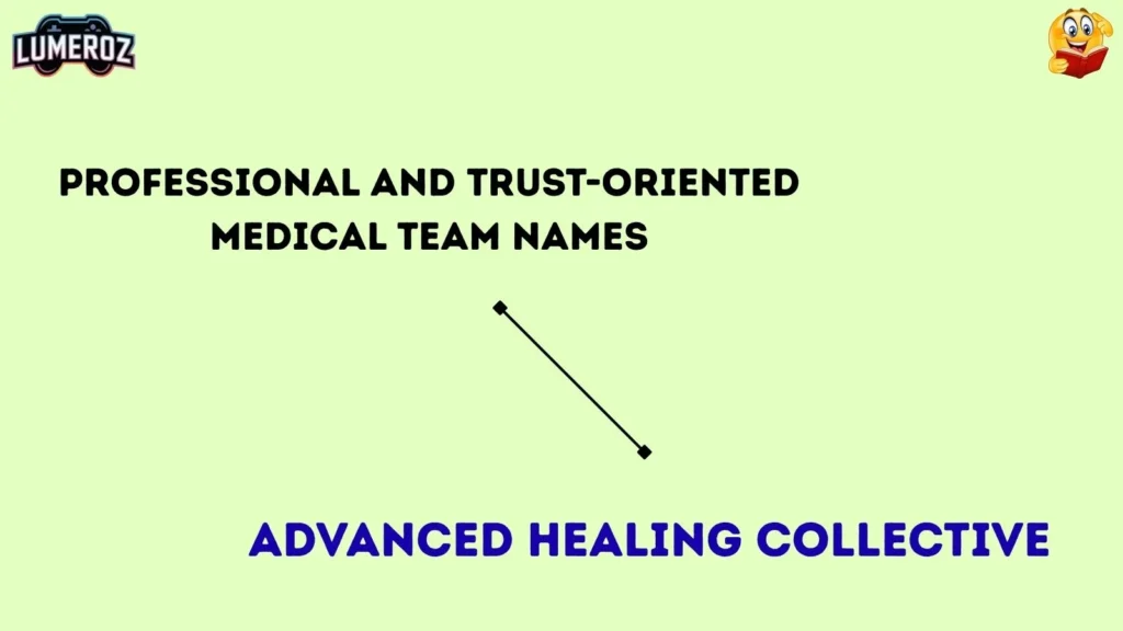 Professional and Trust-Oriented Medical Team Names