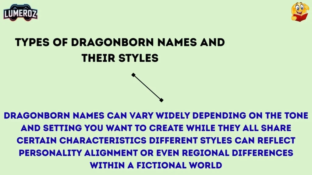 Types of Dragonborn Names and Their Styles