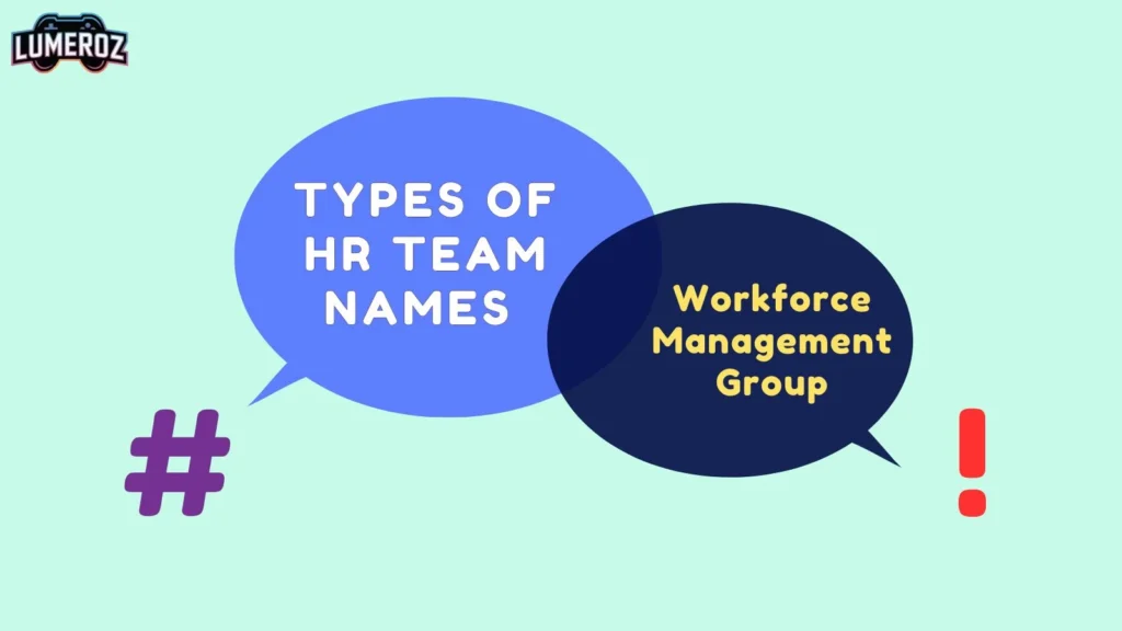 Types of HR Team Names 