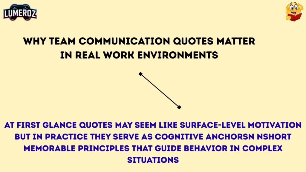 Why Team Communication Quotes Matter in Real Work Environments
