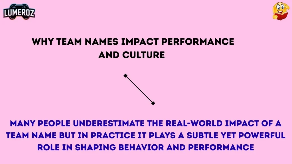  Why Team Names Impact Performance and Culture