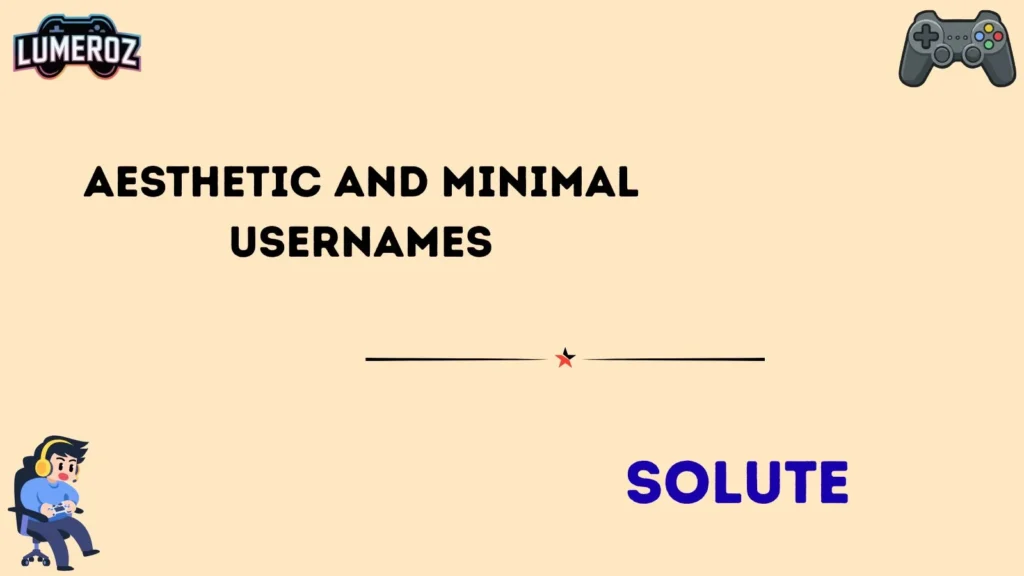 Aesthetic and Minimal Usernames