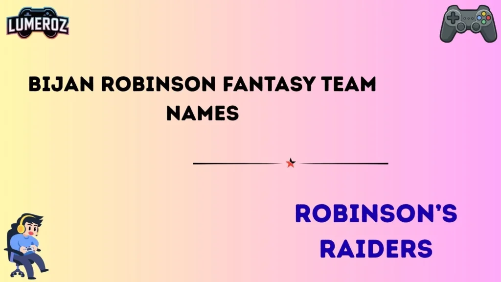 Bijan Robinson fantasy team name