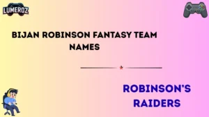 Bijan Robinson fantasy team name