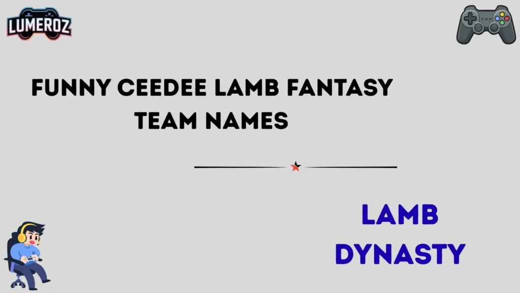 Funny CeeDee Lamb Fantasy Team Names