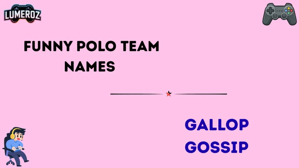Funny Polo Team Names 
