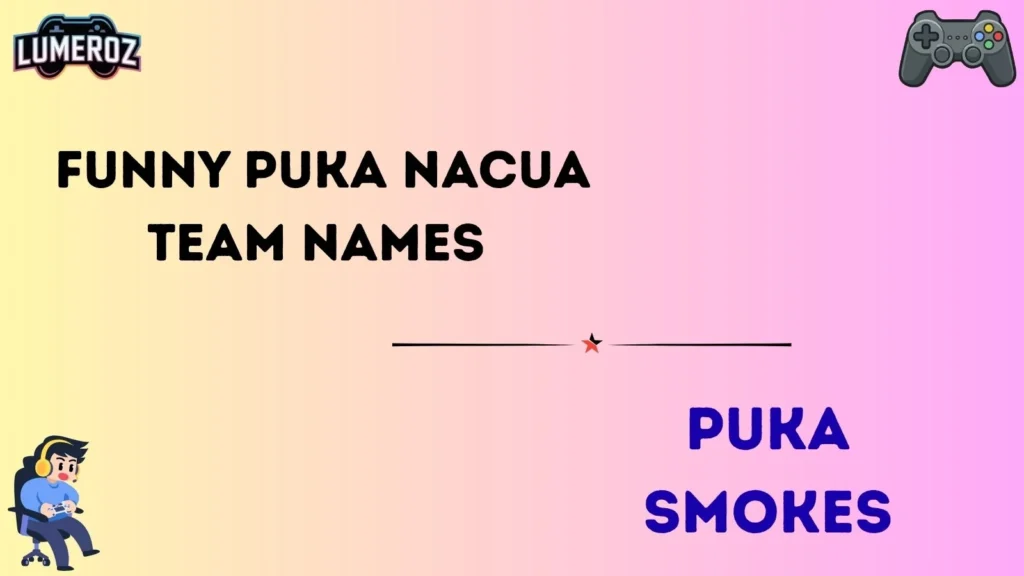 Funny Puka Nacua Team Names 