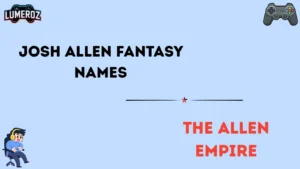 Josh Allen fantasy names