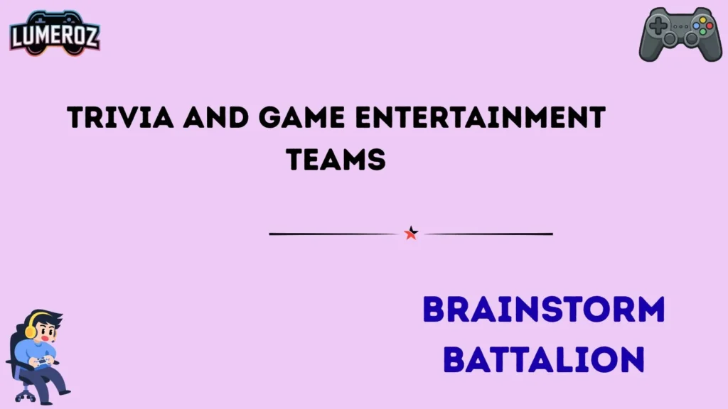 Trivia and Game Entertainment Teams
