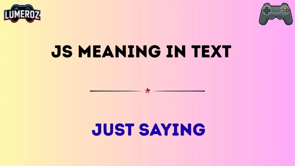 js meaning in text