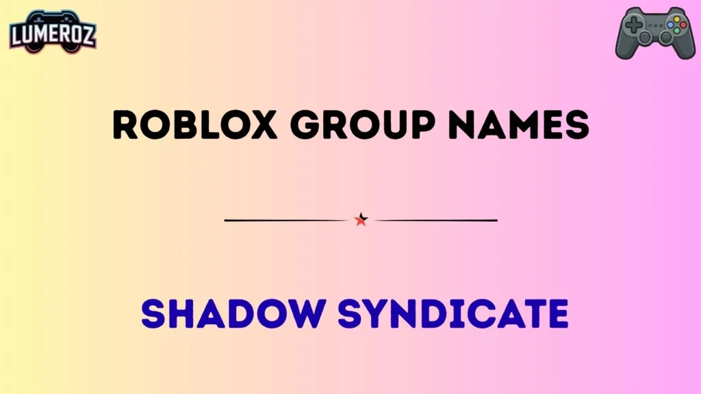 Roblox Group Names