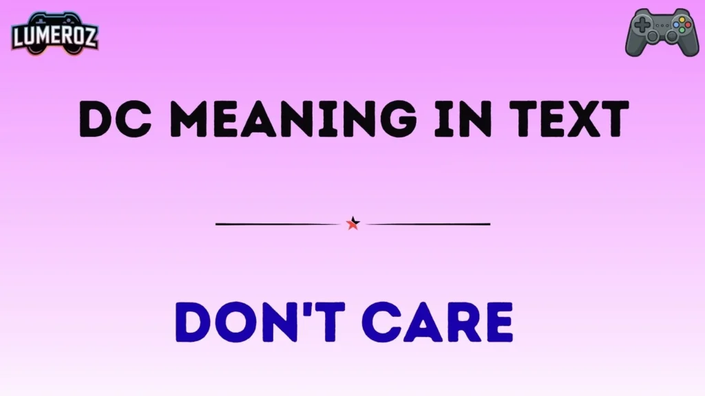 dc meaning in text