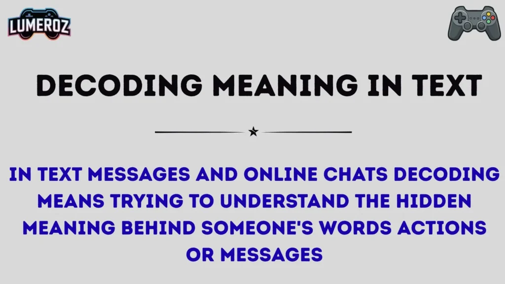 decoding meaning in text