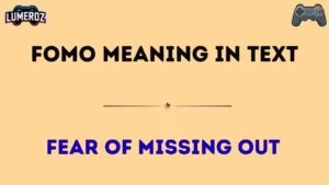 fomo meaning in text