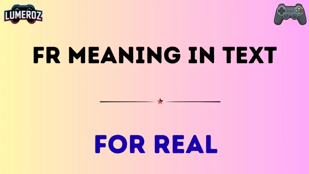 fr meaning in text