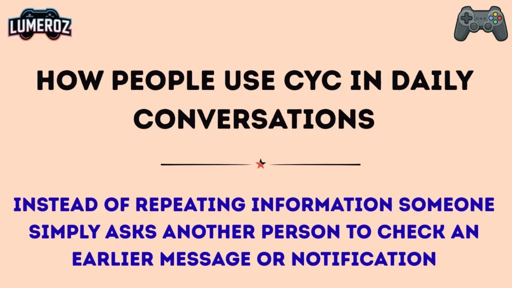 How People Use CYC in Daily Conversations