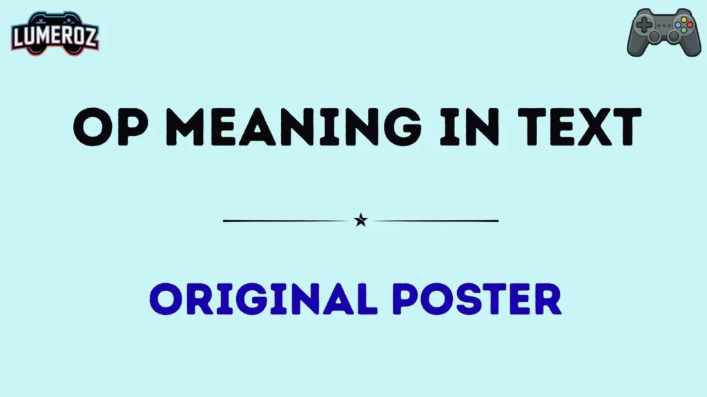 op meaning in text