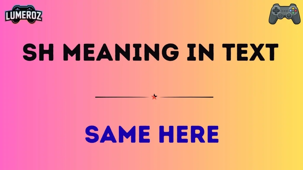 sh meaning in text