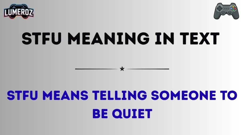 stfu meaning in text