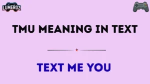 TMU Meaning in Text