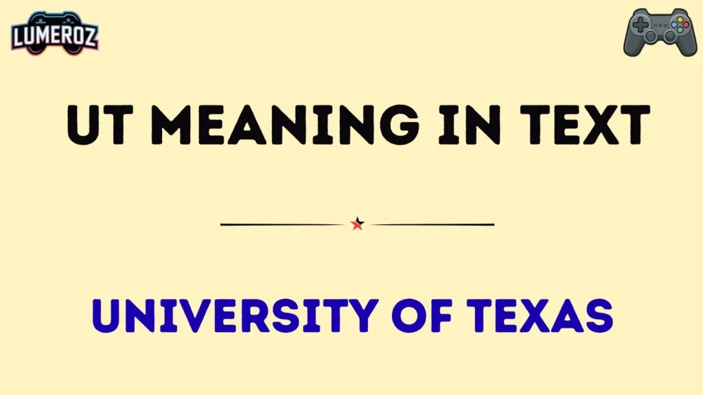 ut meaning in text
