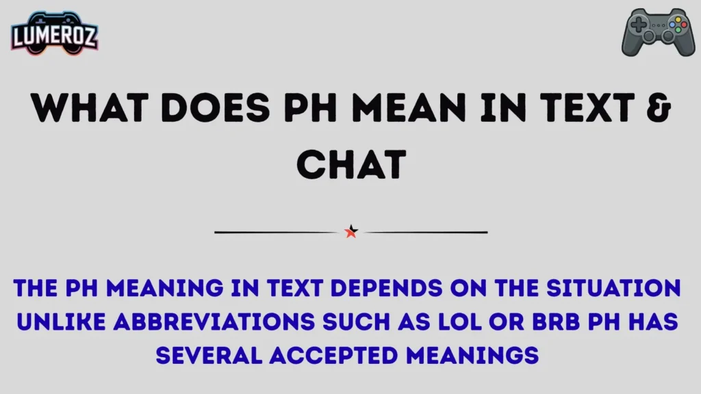 What Does PH Mean in Text & Chat
