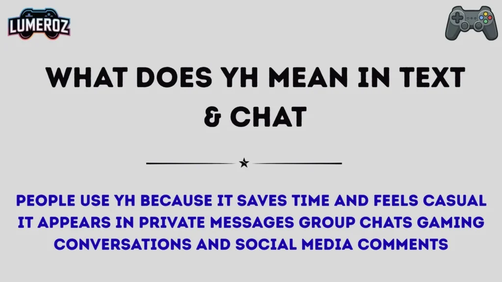 What Does YH Mean in Text & Chat