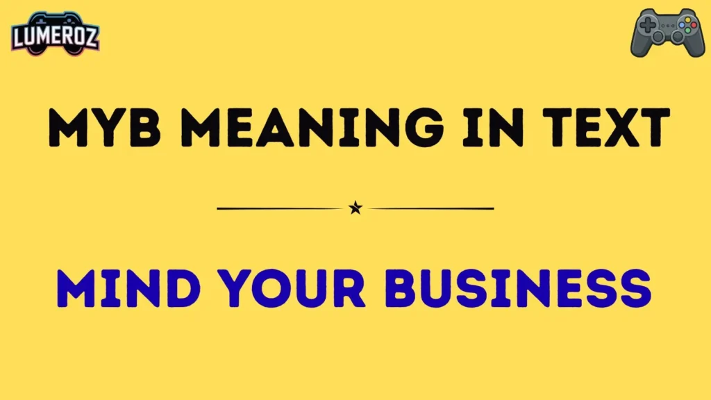 myb meaning in text